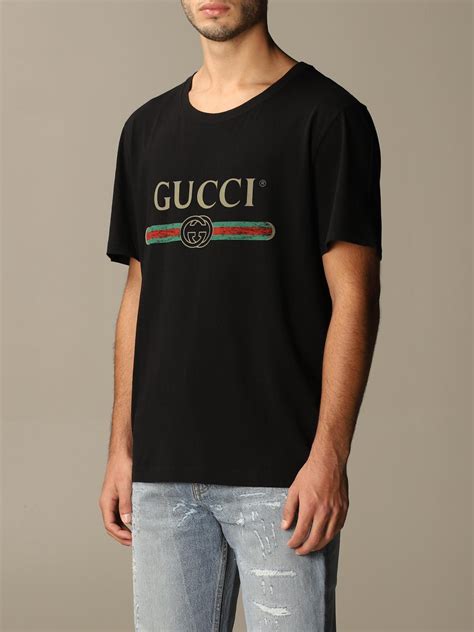 gucci logo t shirt mens|vintage gucci logo t shirt.